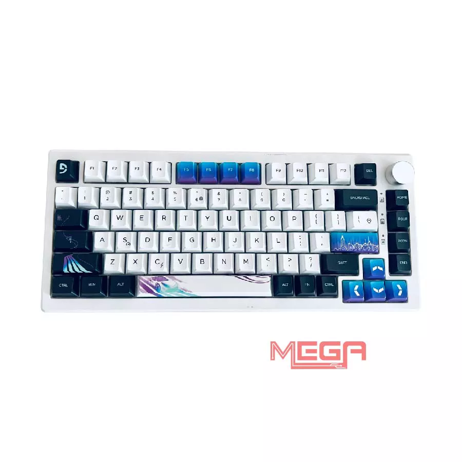 Bàn phím cơ Fuhlen H75S City plate nhôm