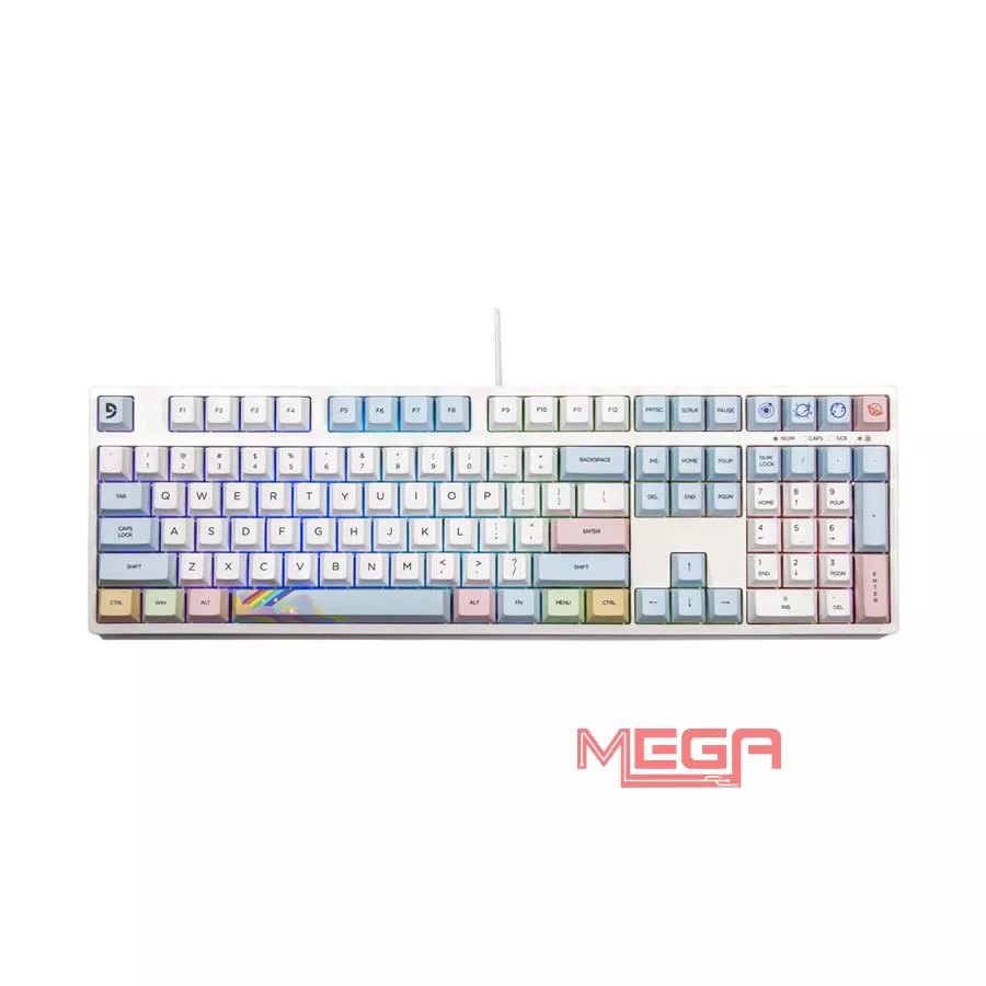 Bàn phím cơ Fuhlen CK108S Sunshine Silver Switch