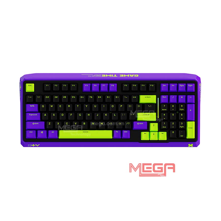Bàn phím cơ gaming Rapoo V750PRO 98 Black Purple Green 12609