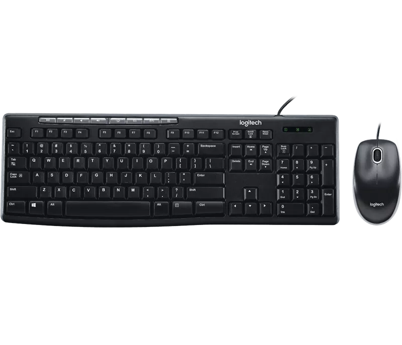 Bàn phím + chuột có dây Combo Logitech MK200