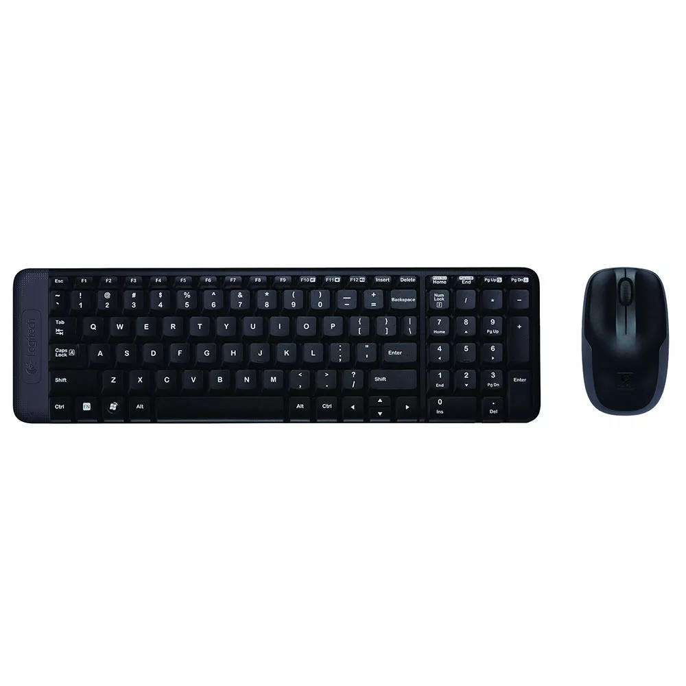 Bàn phím + chuột không dây Combo Logitech MK220 (màu đen)