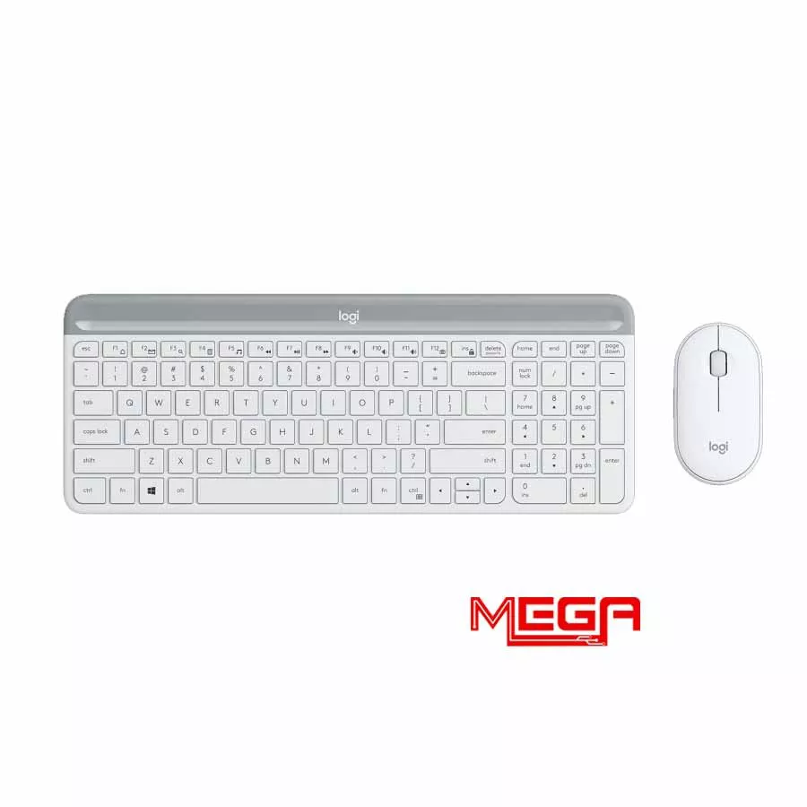 Bàn phím + chuột Logitech MK470 Slim Wireless TRẮNG