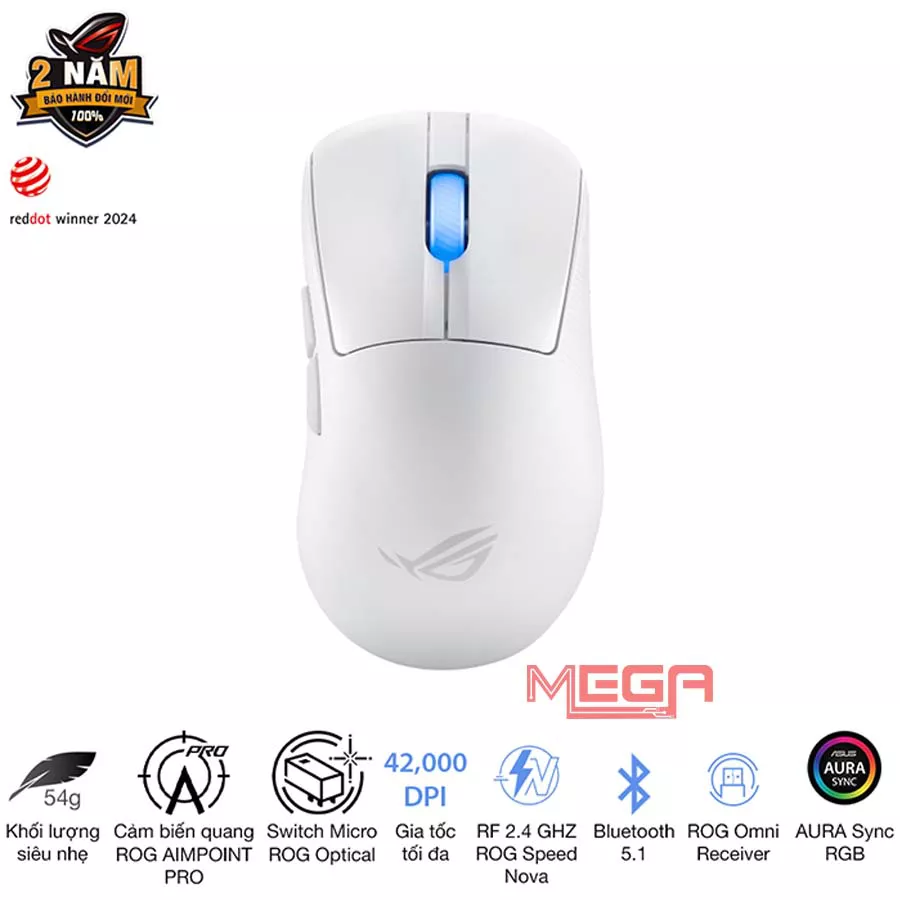 Chuột ASUS ROG Keris II Ace Wireless