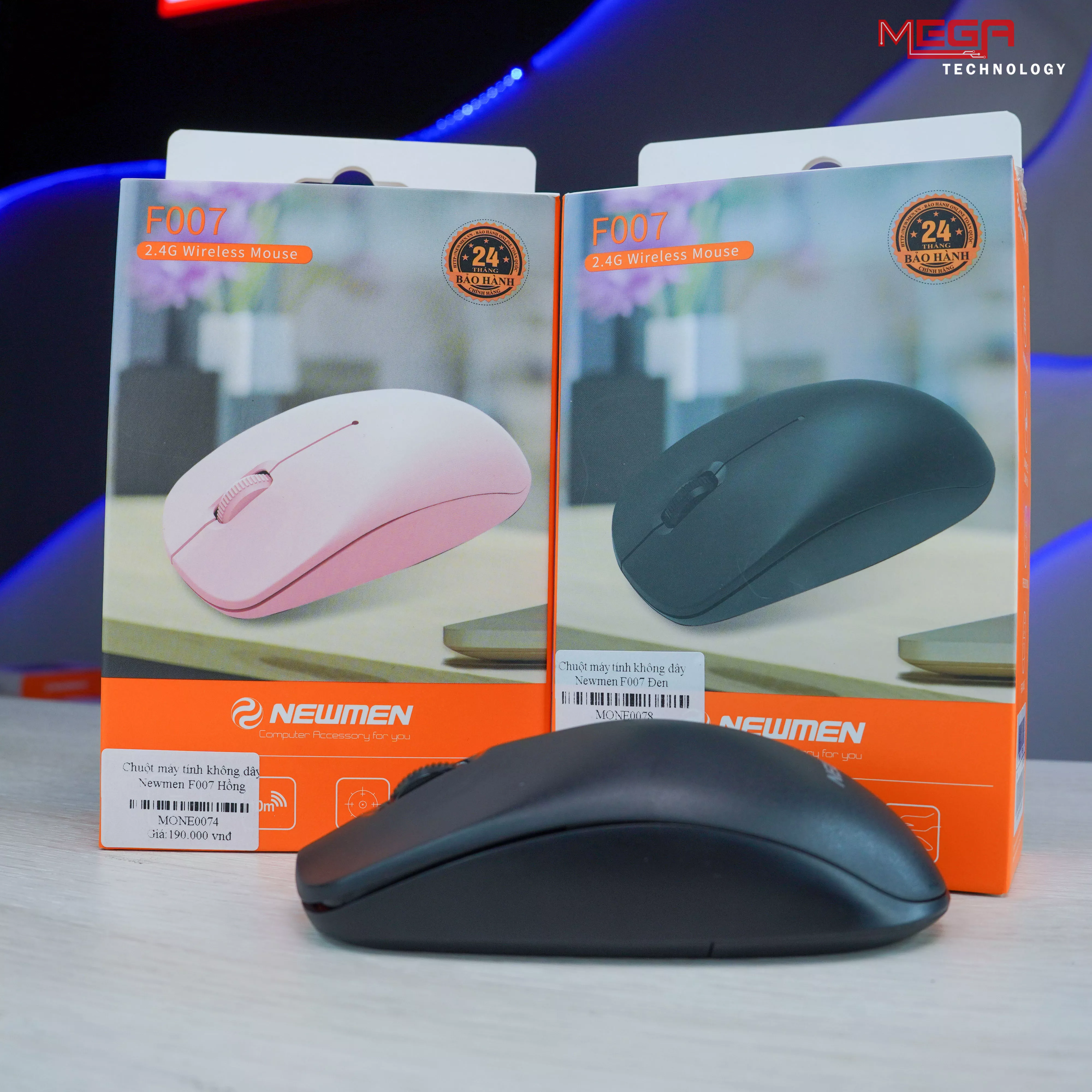 Chuột máy tính không dây Newmen F007 Đen