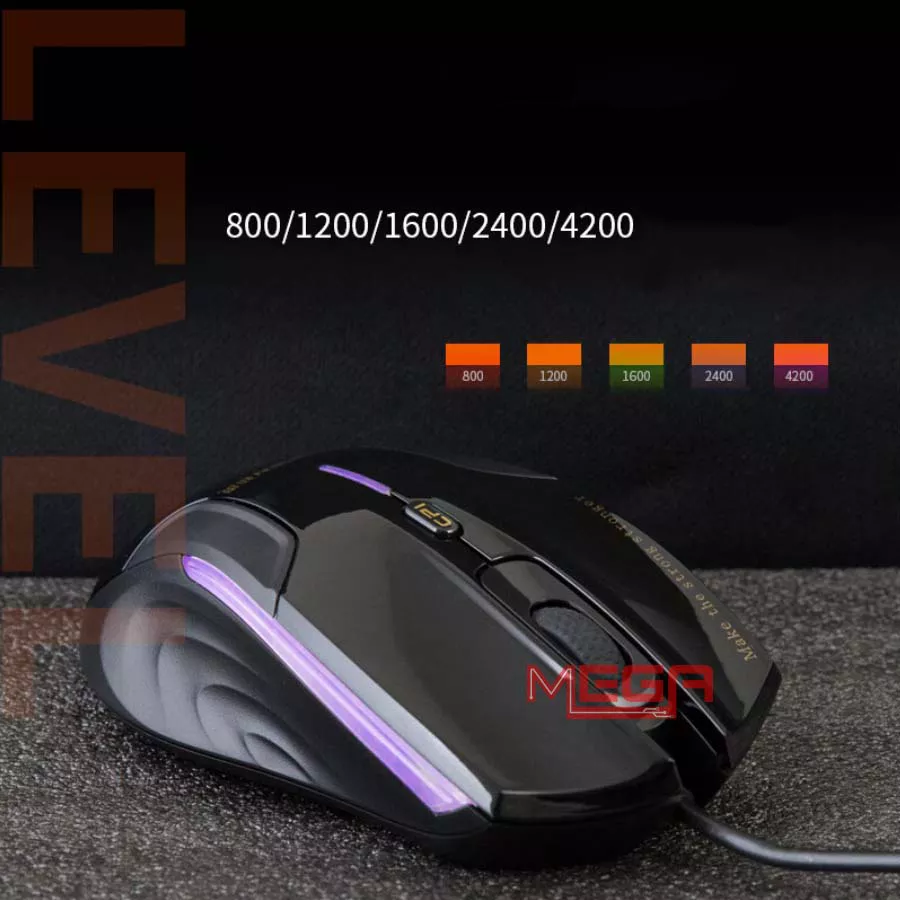 Chuột có dây Gaming NEWMEN N5000S Black