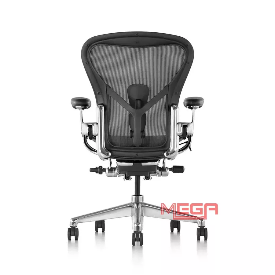 Ghế công thái học Herman Miller Aeron chân nhôm raphite