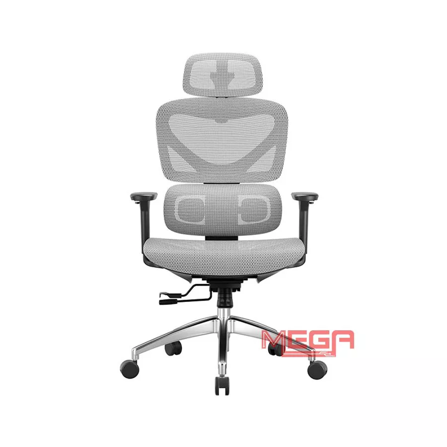 Ghế công thái học Manson Iris Wintex Khung Đen - Lưới xám