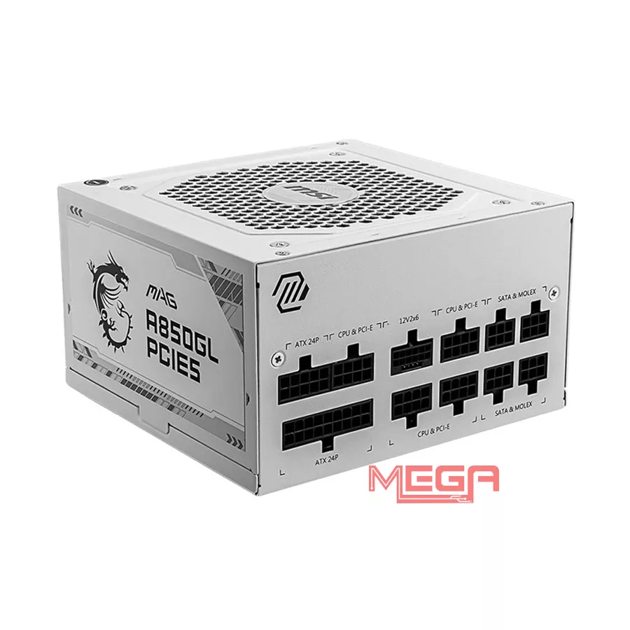Nguồn máy tính MSI MAG A850GL PCIE5 850W White