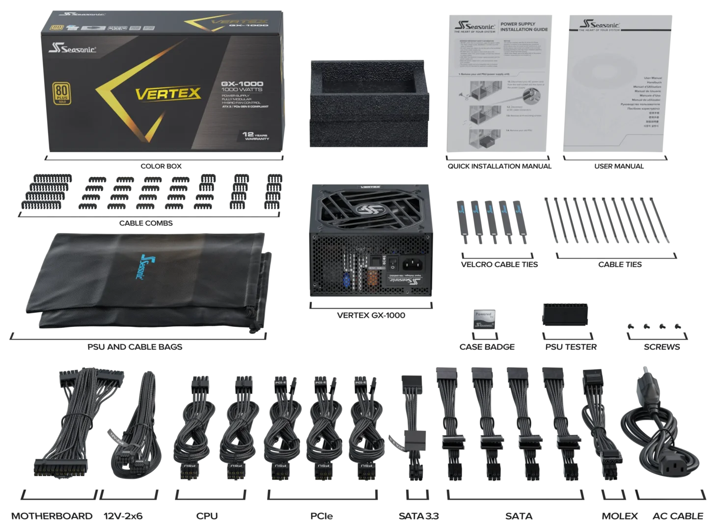 Nguồn máy tính SeaSonic VERTEX GX-1000