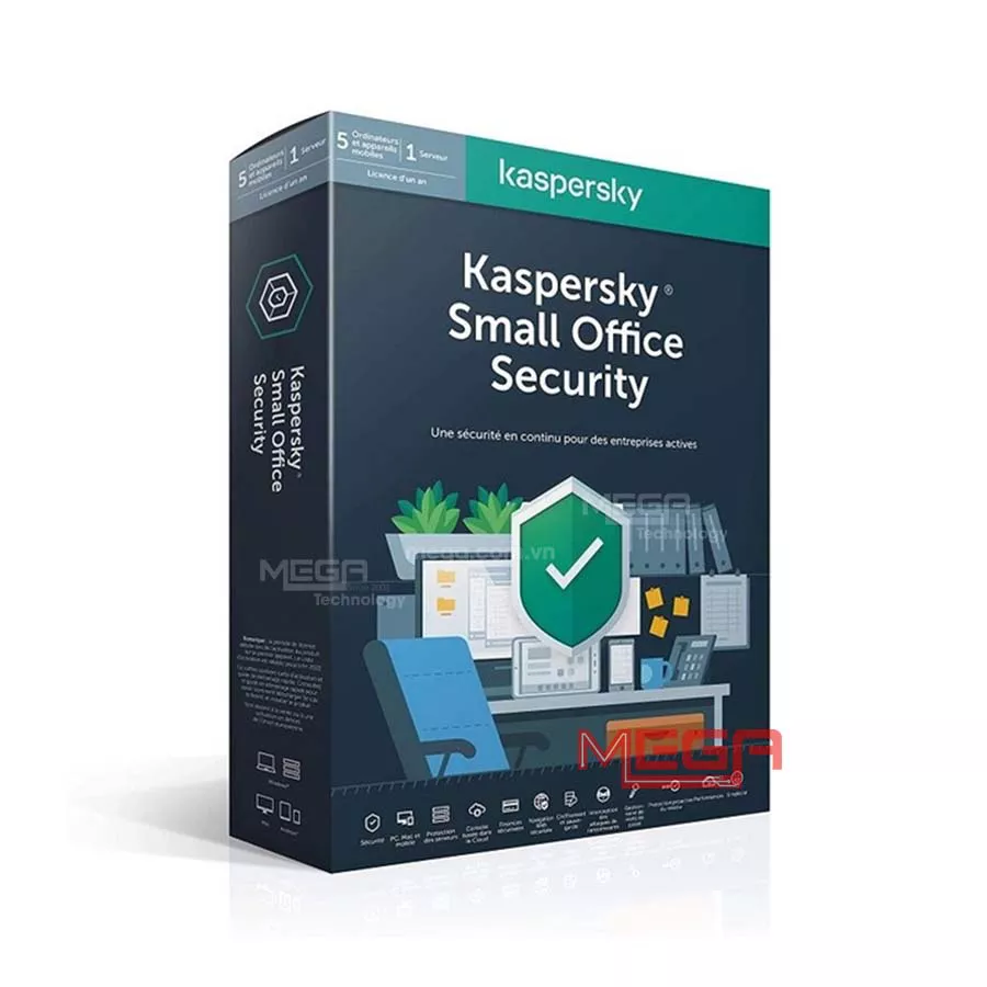 Phần mềm Kaspersky Ksos 5 for DT+MD+FS SEA 5 - MD; 5-Dt ,1-FS; 5Us