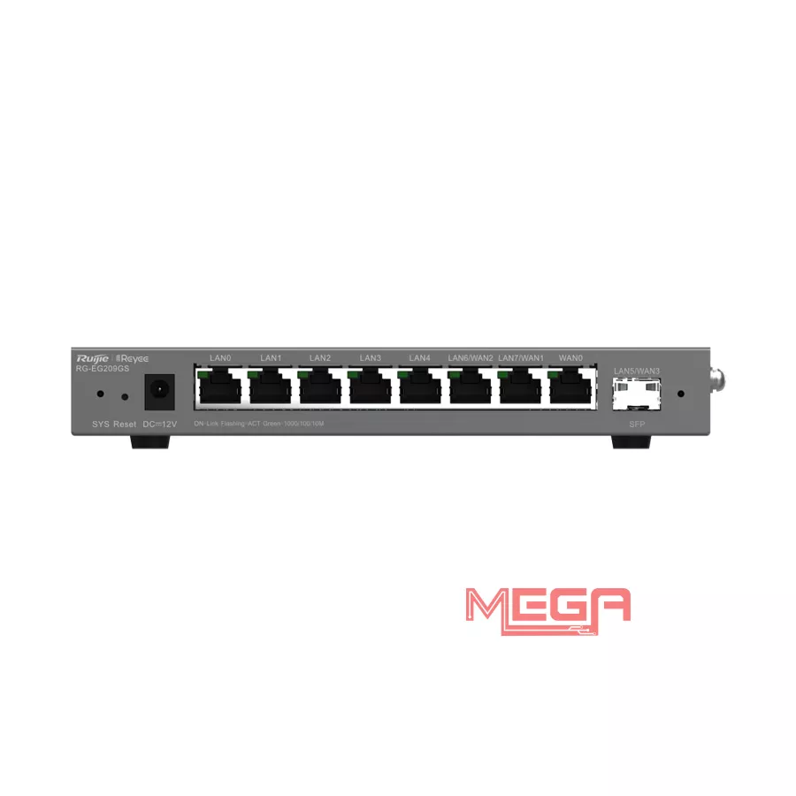 Router căn bằng tải Ruijie RG-EG209GS ( Chưa hoàn hiện)