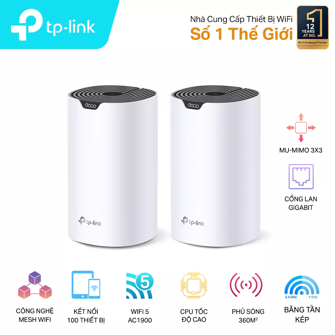 Mesh Wifi TP-Link Deco S7 2-pack AC1900
