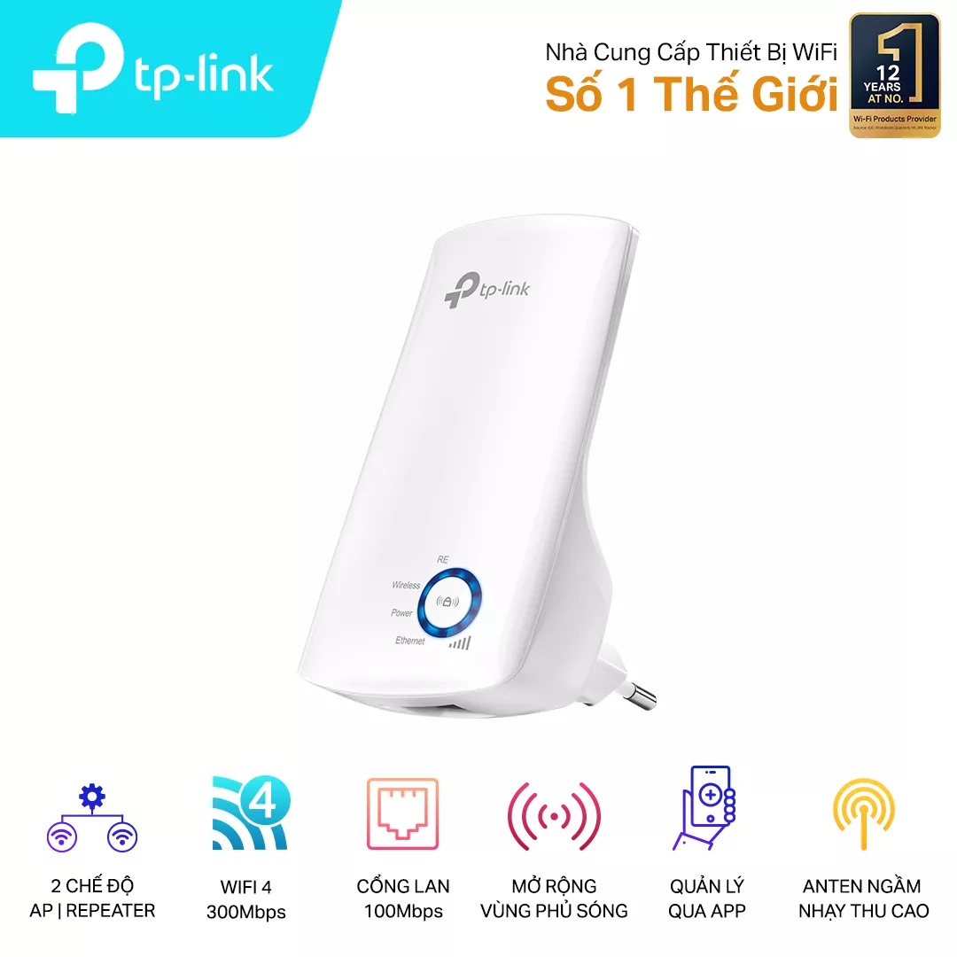 Bộ thu phát sóng Wifi TP-Link TL-WA850RE 300Mbps