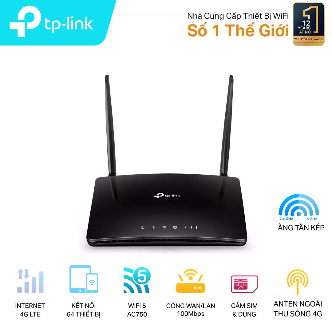 Router Wifi 4G LTE TP-Link Archer MR200 150Mb
