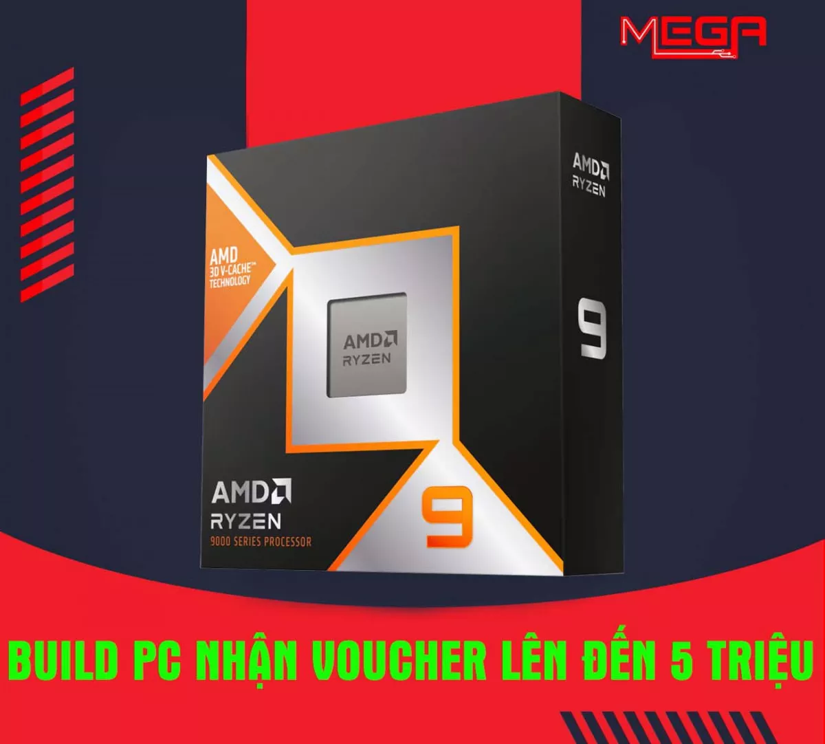 CPU AMD Ryzen 9 9950X3D No box