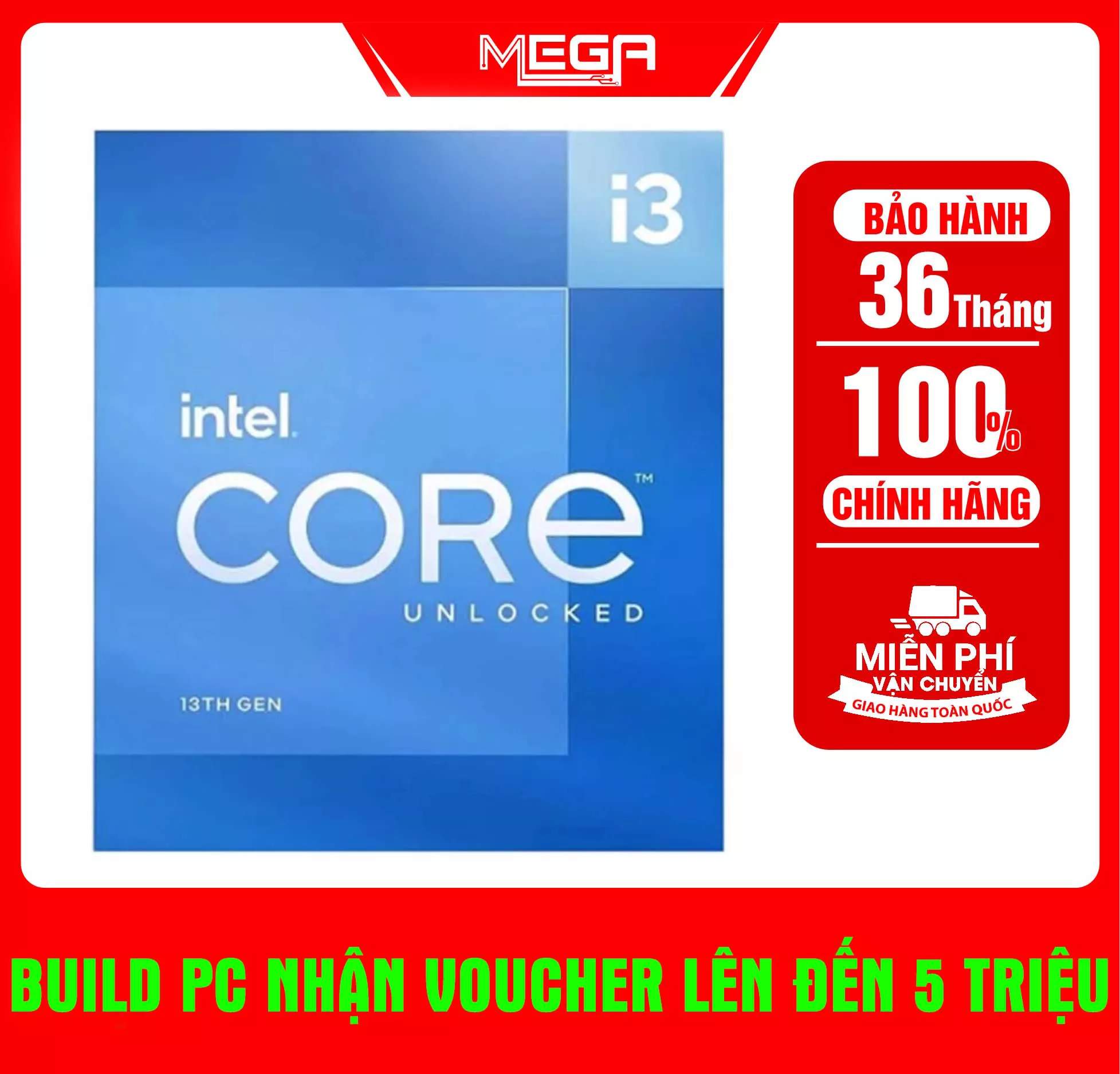 Cpu Intel Core i3 - 14100F Box