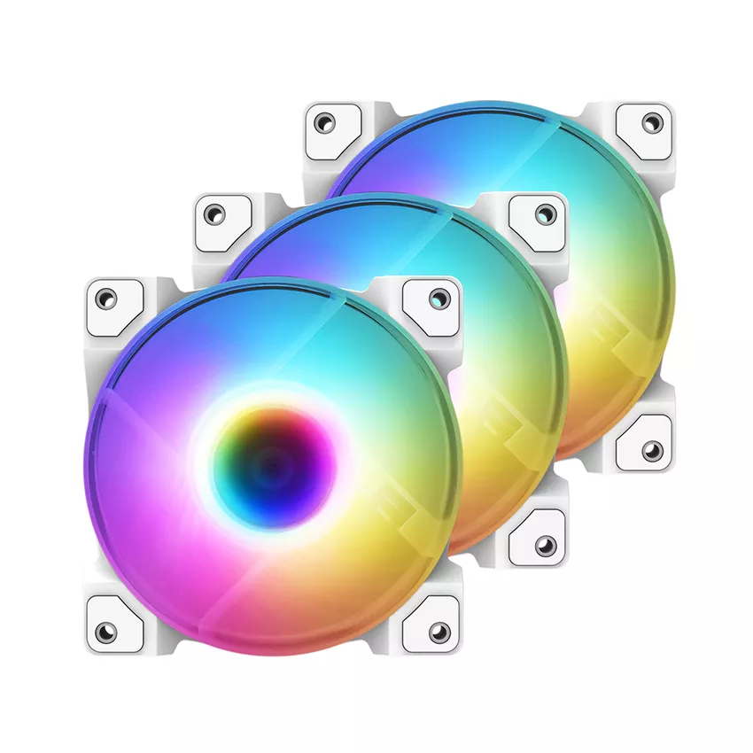 Fan case ID cooling DF-12025-ARGB Trio Snow