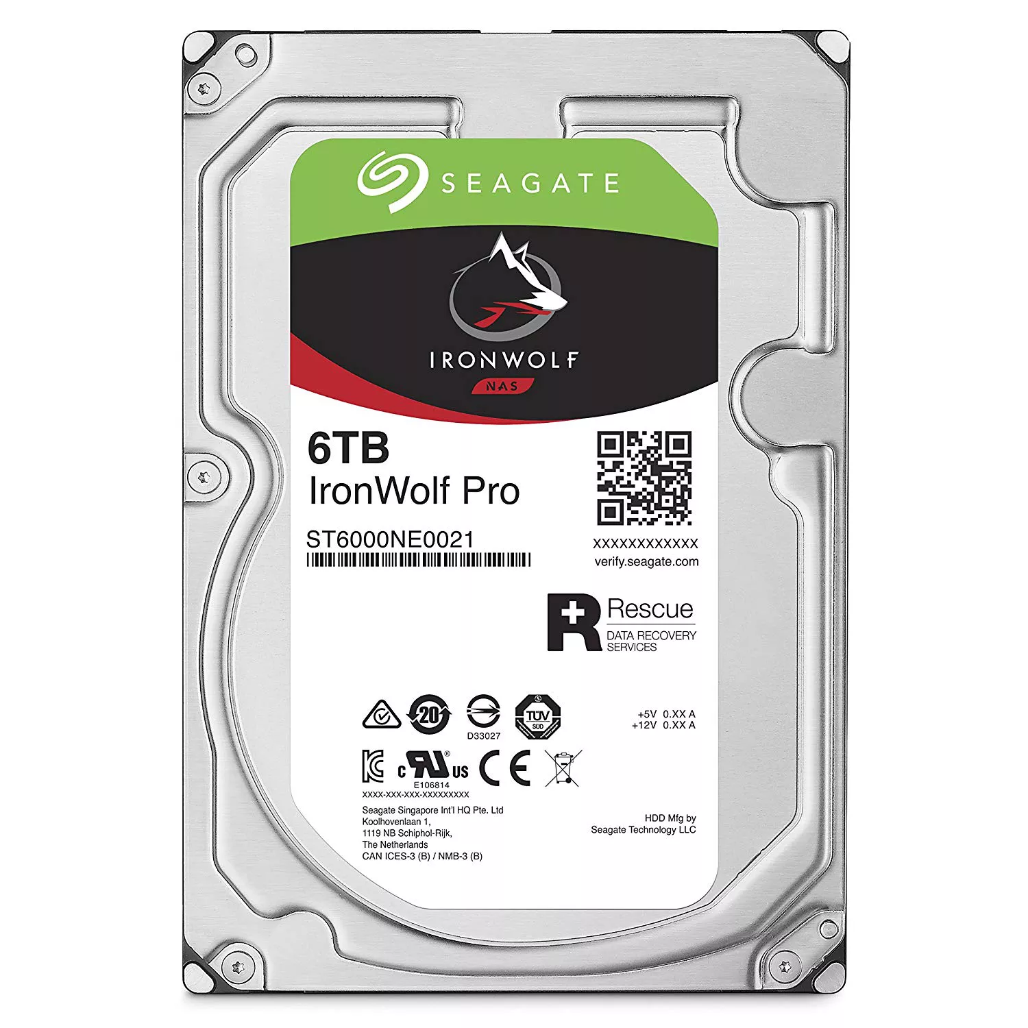Ổ cứng HDD PC 6TB Seagate Nas Ironwolf Pro ST6000NE0023