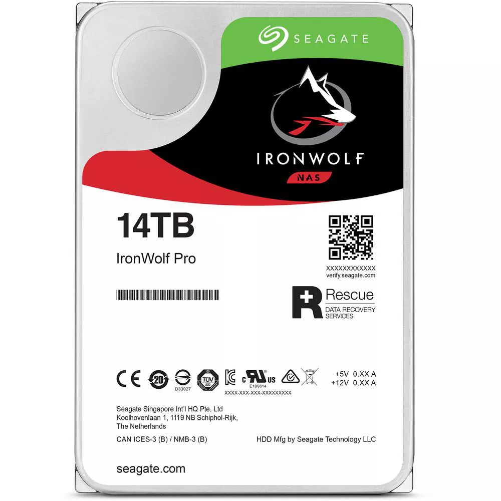 Ổ cứng HDD PC 14TB Seagate Nas Ironwolf Pro ST14000NE0008