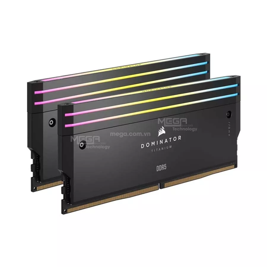 Ram 64gb-6000 PC Corsair Dominator Titanium RGB DDR5 Black