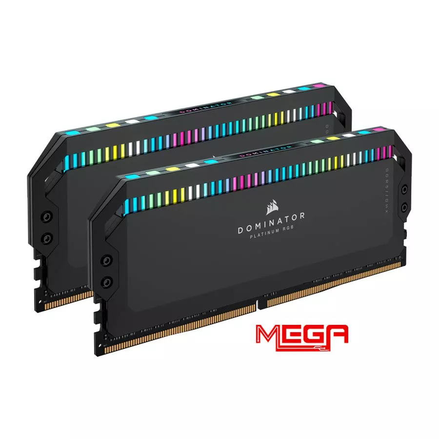 Ram 64gb-6000 kit Corsair Dominator Platinum RGB DDR5 Black Heatspreader, RGB LED