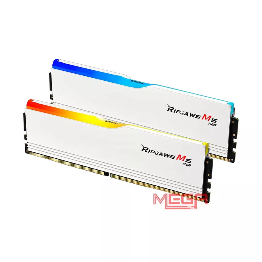 Ram 16GB 6400 Kit G.SKILL Ripjaws M5 RGB DDR5 Trắng