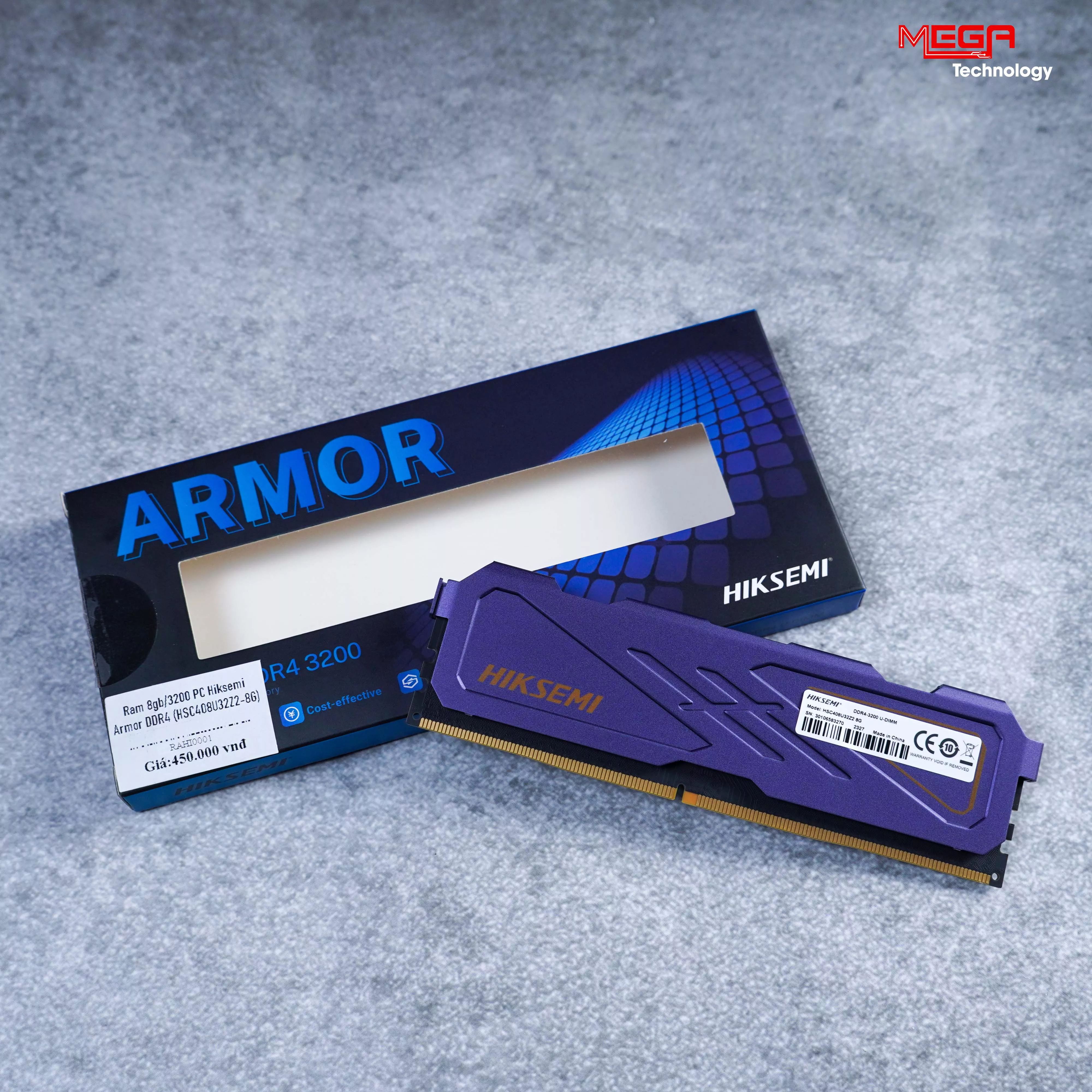 Ram 8gb 3200 PC Hiksemi Armor DDR4