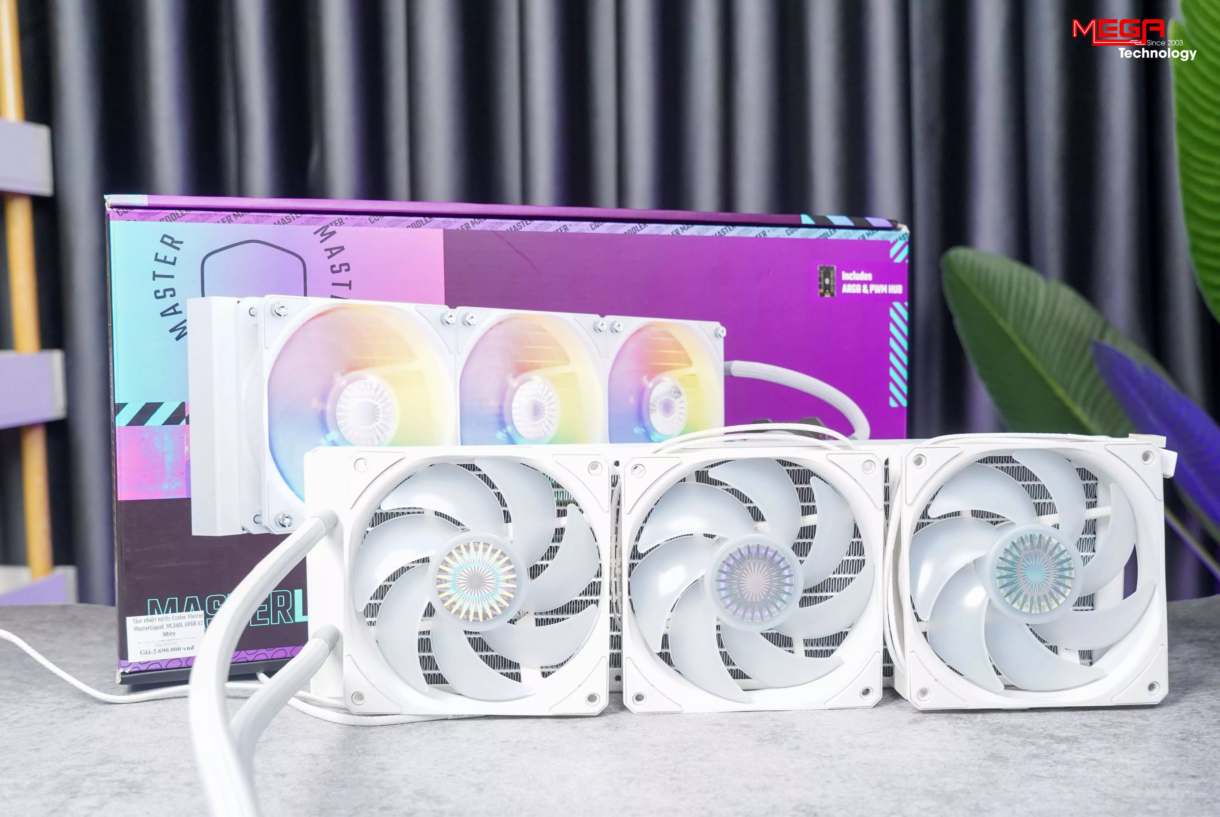 Tản nhiệt nước Cooler Master MasterLiquid ML360L ARGB V2 White