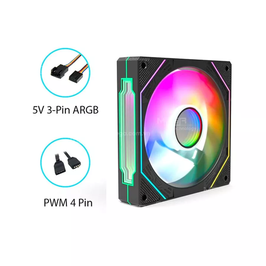 Fan Case Vitra Link ARGB Black Vô Cực