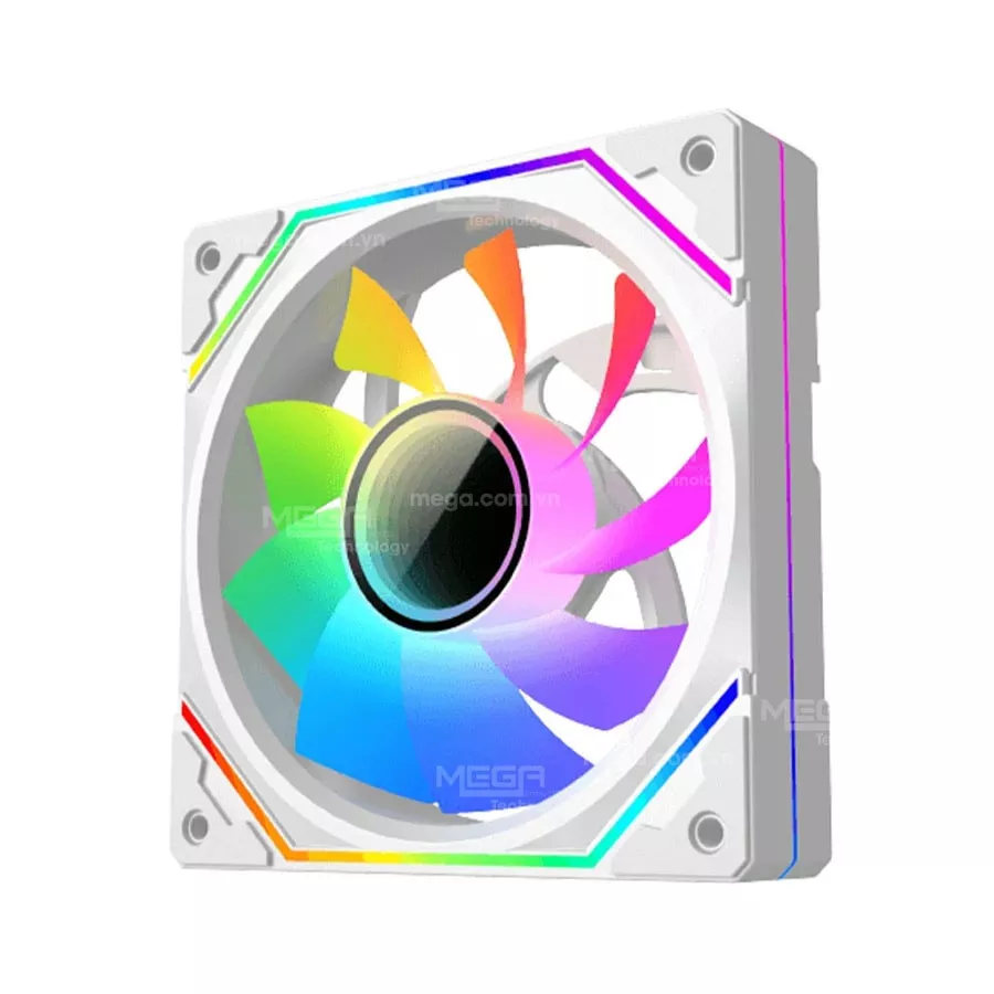 Fan Case Xigmatek Infinity Pro 3 ARGB Arctic Trắng EN47787 Fan ngược