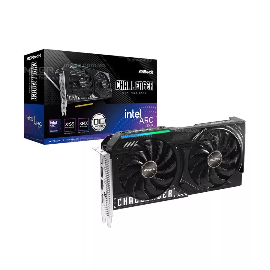 VGA ASROCK Intel ARC B580 Challenger 12GB OC B580 CL 12GO