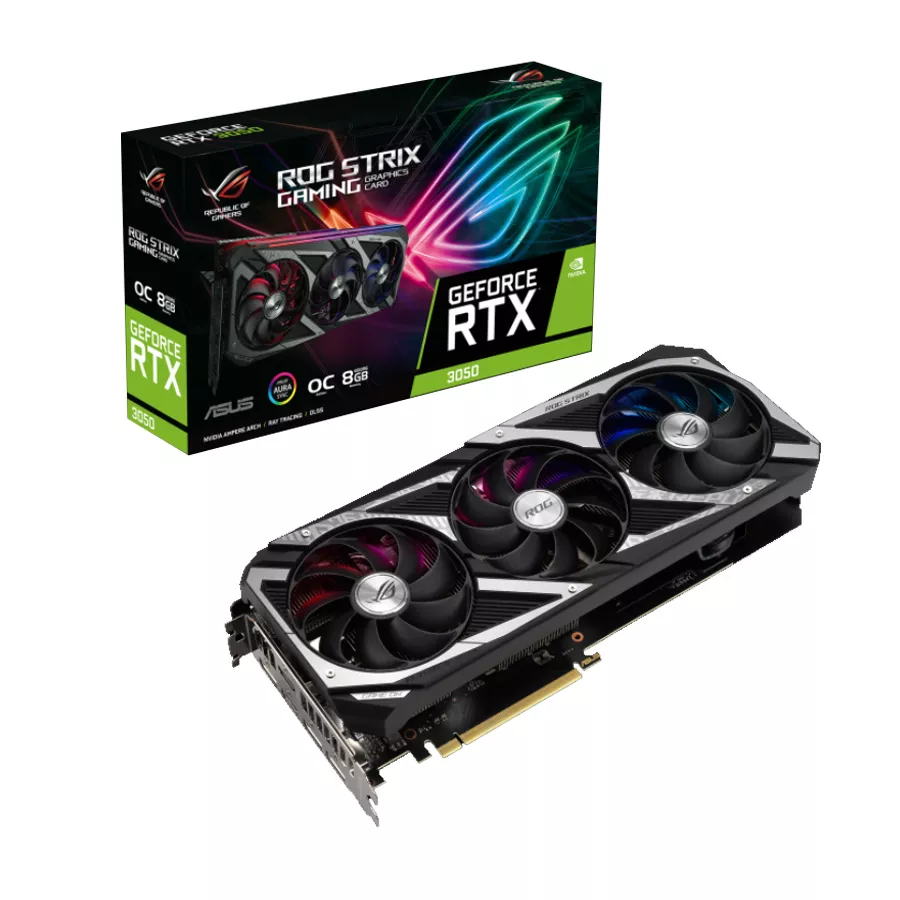 VGA Asus ROG Strix RTX 3050 8GB OC Gaming DDR6