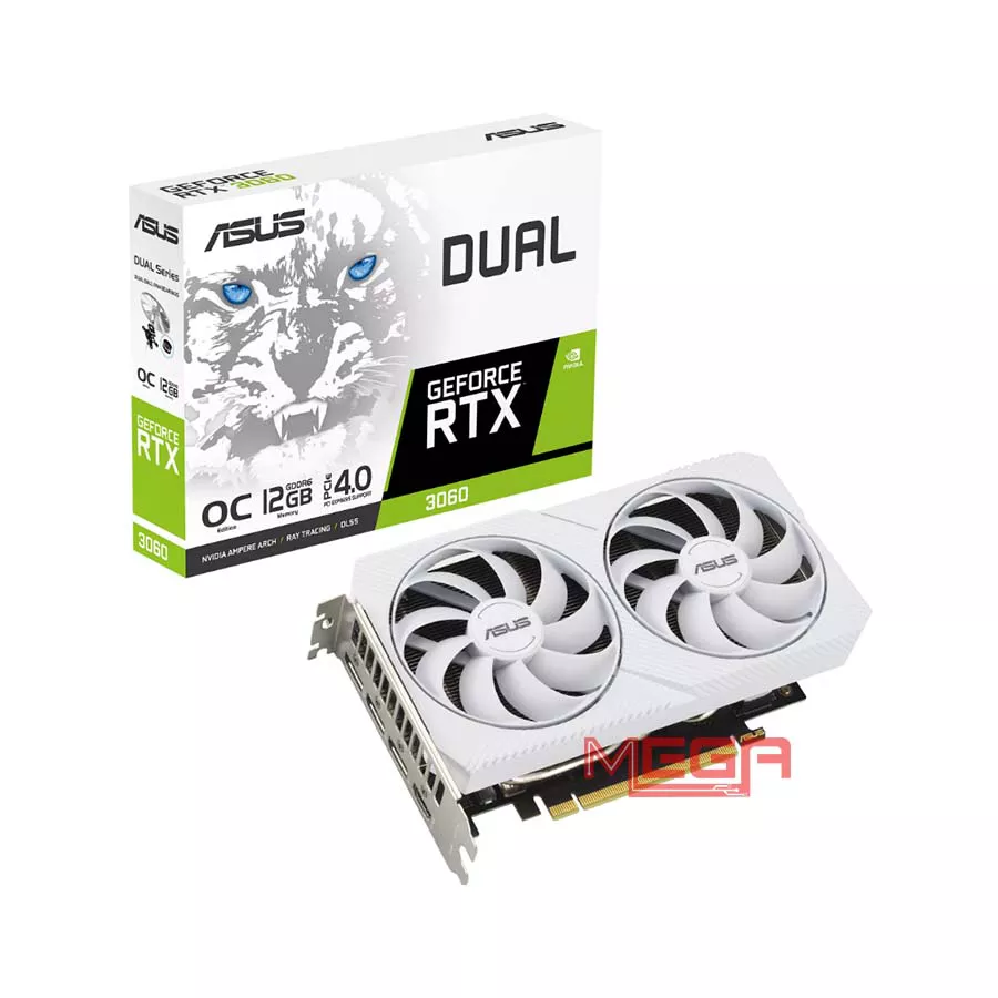 VGA Asus DUAL- RTX 3060-O12G WHITE