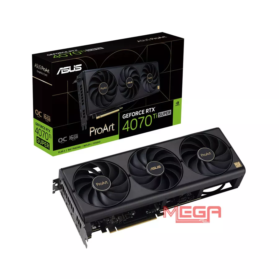 Vga Asus ProArt GeForce RTX 4070 Ti SUPER 16GB GDDR6X OC Edition