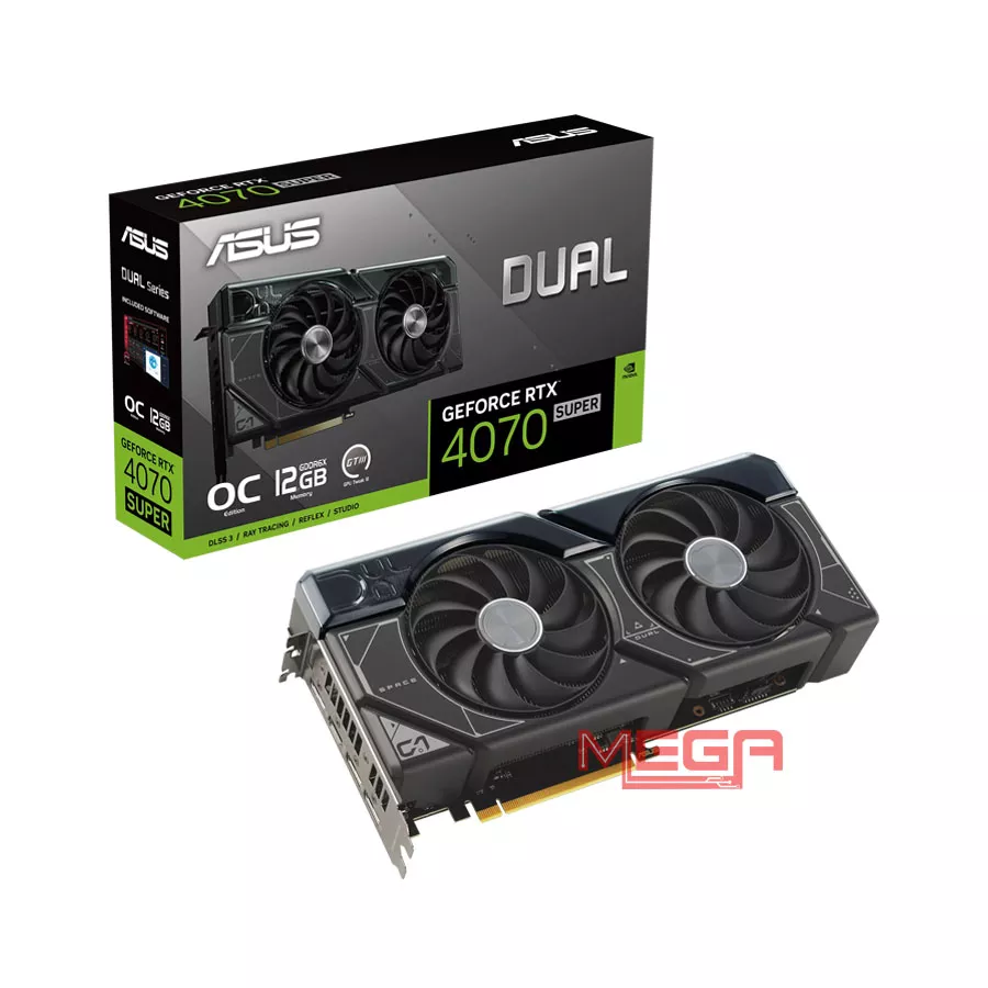 Vga Asus Dual GeForce RTX 4070 SUPER OC Edition 12GB GDDR6X