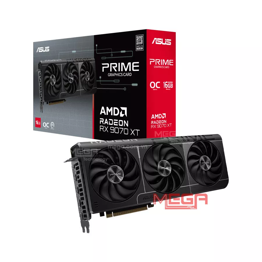Vga Asus Prime Radeon RX 9070 XT OC Edition 16GB GDDR6