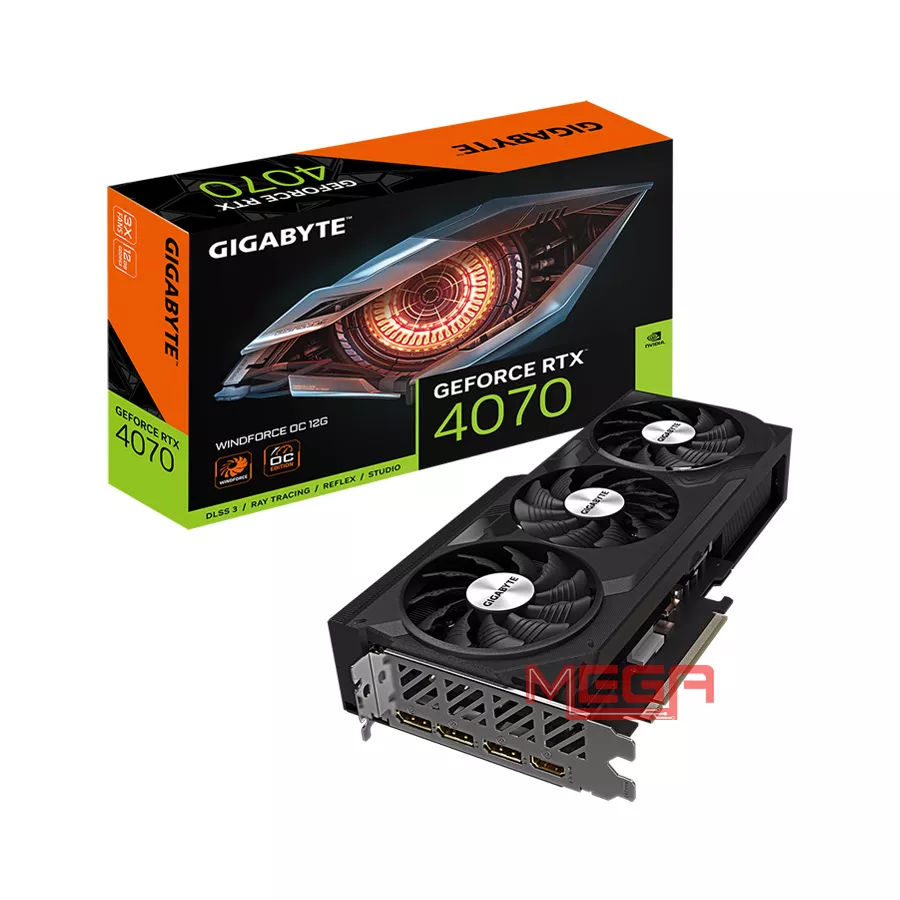 Vga Gigabyte RTX 4070 Windforce OC 12GB