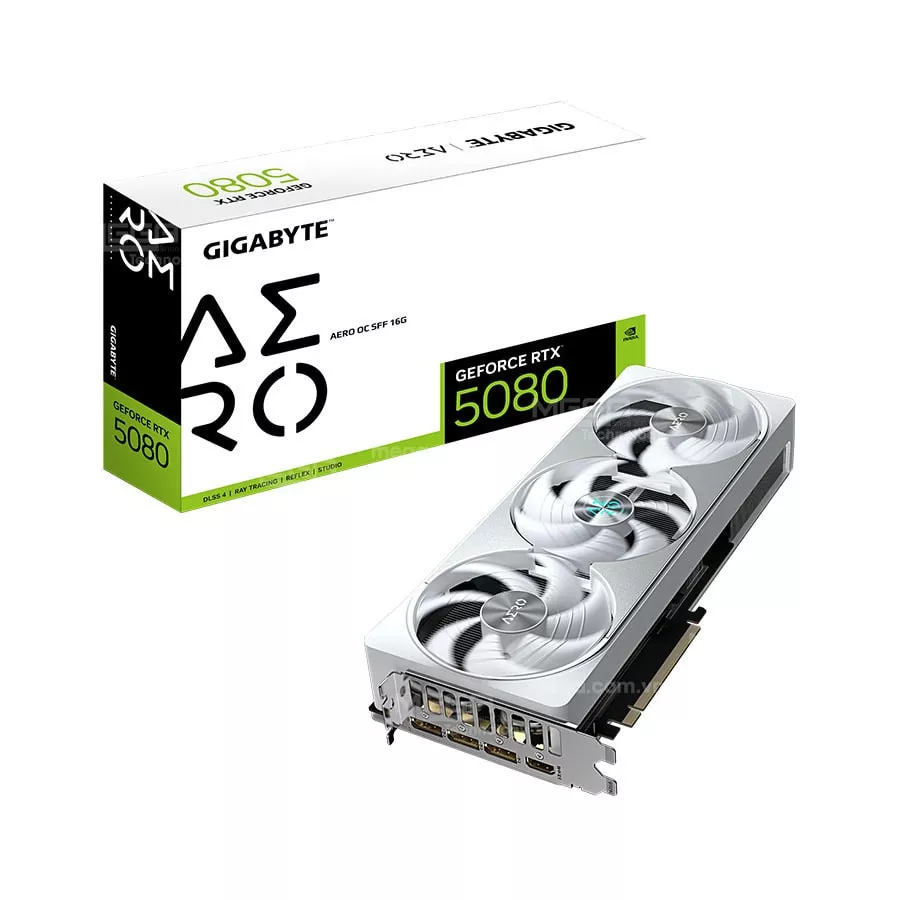 VGA Gigabyte RTX 5080 AERO OC SFF 16GB GDDR7 GV-N5080AERO OC-16GD