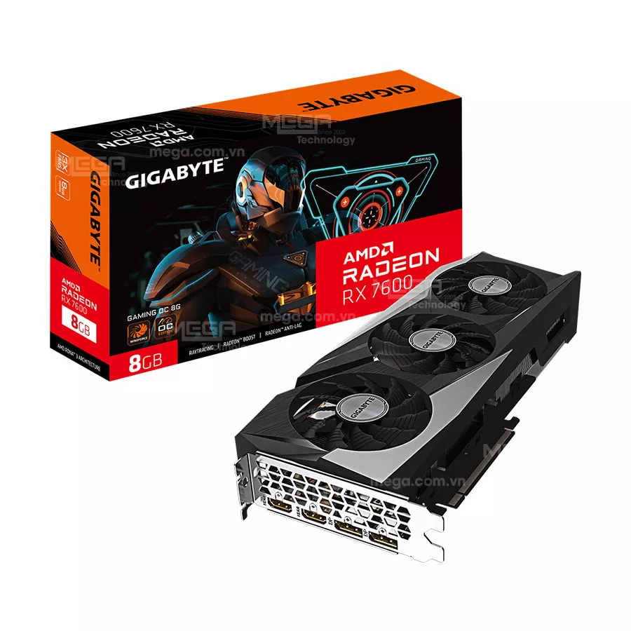 Vga Gigabyte Radeon RX 7600 GAMING OC 8G
