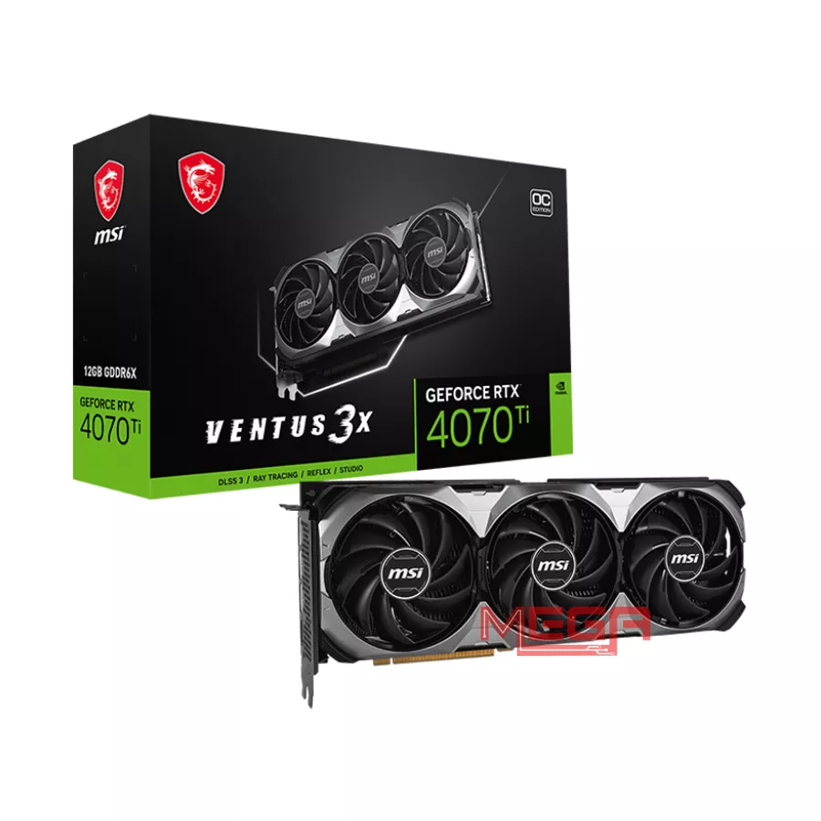 Vga MSI GeForce RTX 4070 Ti VENTUS 3X E1 12G OC