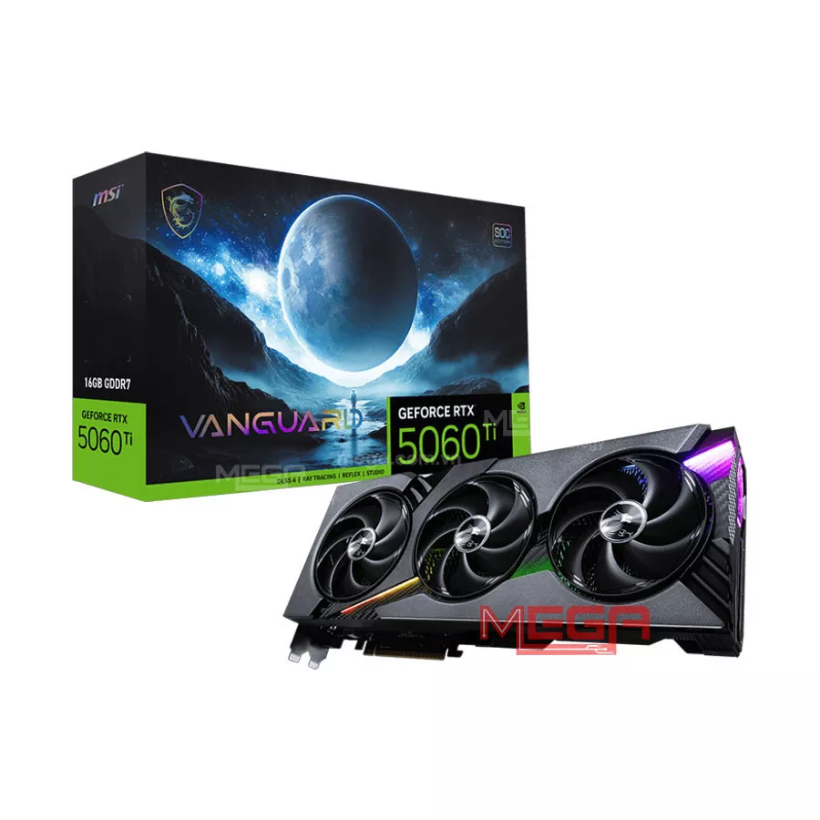 Vga MSI GeForce RTX 5060 Ti 16G VANGUARD SOC GDDR7