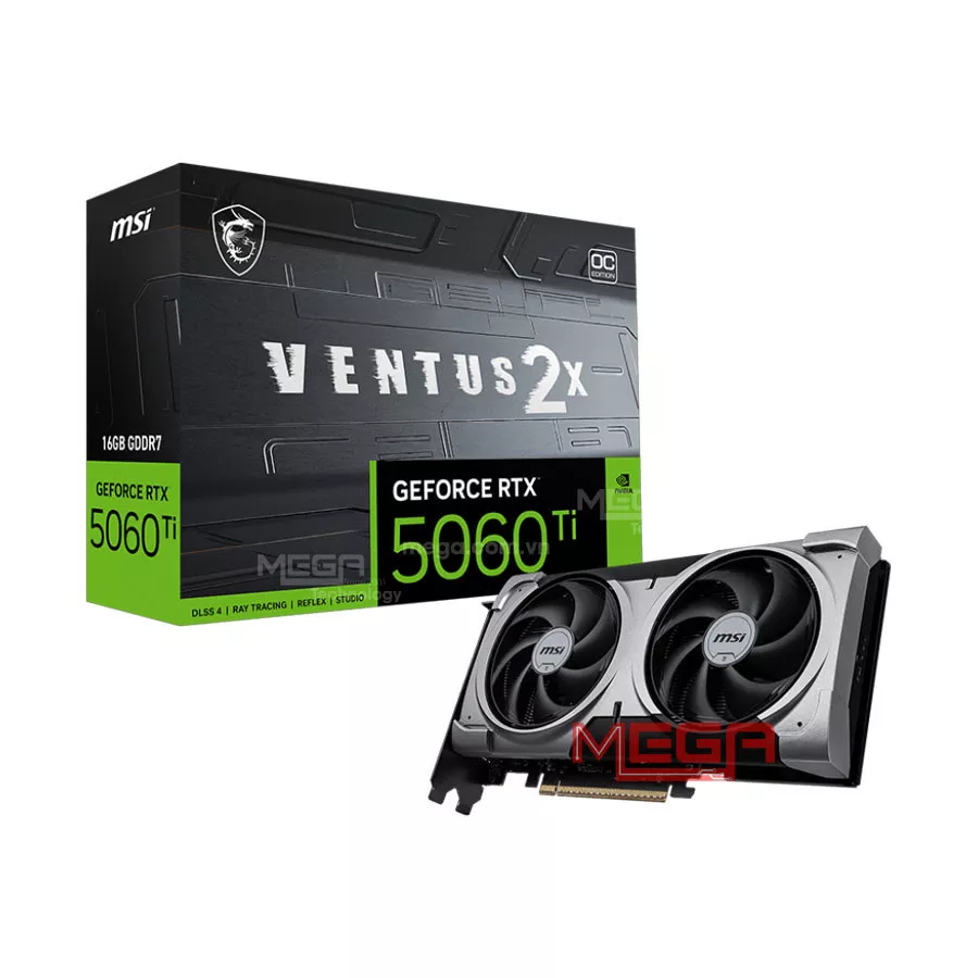Vga MSI GeForce RTX 5060 Ti 16G VENTUS 2X OC PLUS