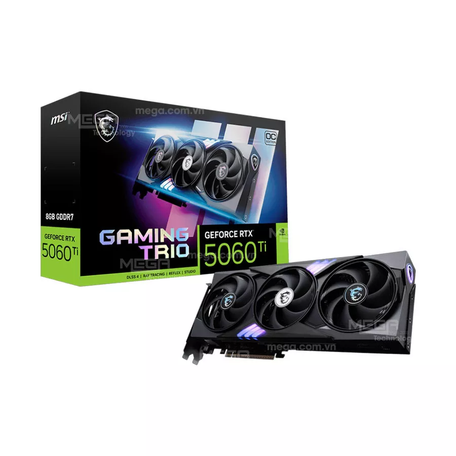 Vga MSI GeForce RTX 5060 Ti 8G Gaming TriO OC GDDR7