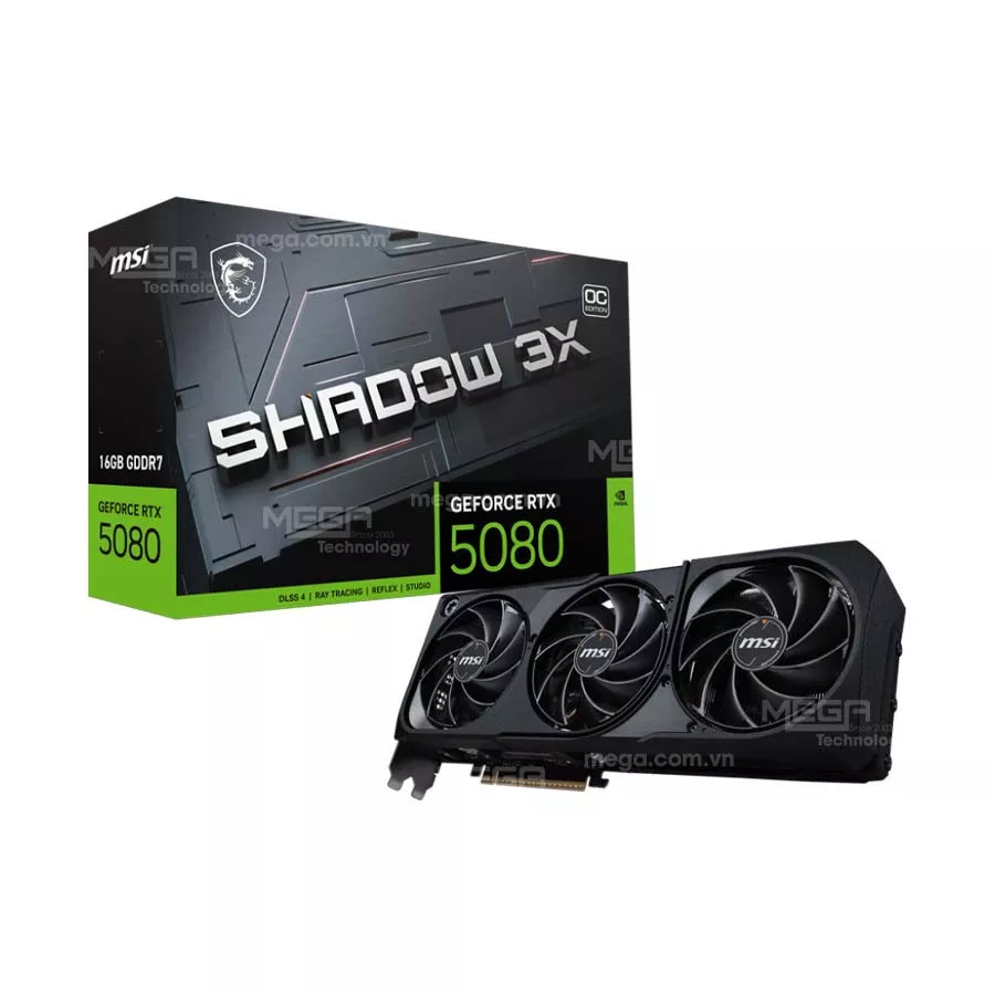 Vga MSI GeForce RTX 5080 16G SHADOW 3X OC
