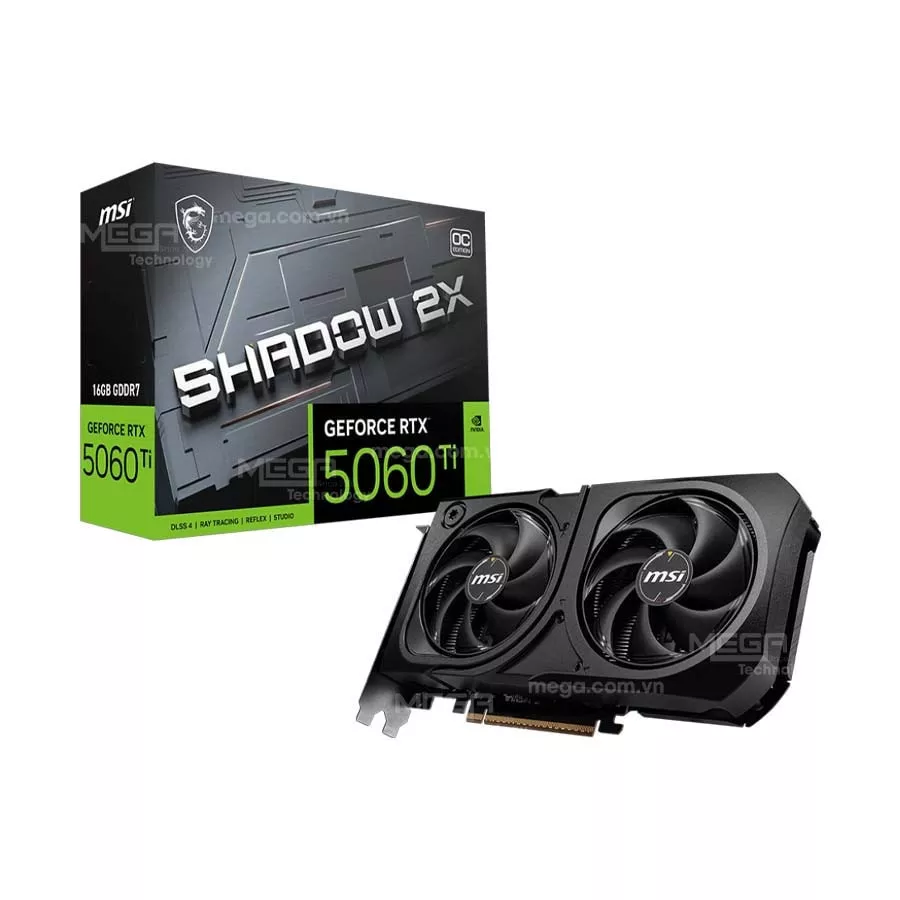 Vga MSI GeForce RTX 5060 Ti 16G SHADOW 2X OC PLUS