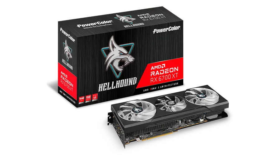 Vga PowerColor Hellhound AMD Radeon RX 6700XT GDDR6