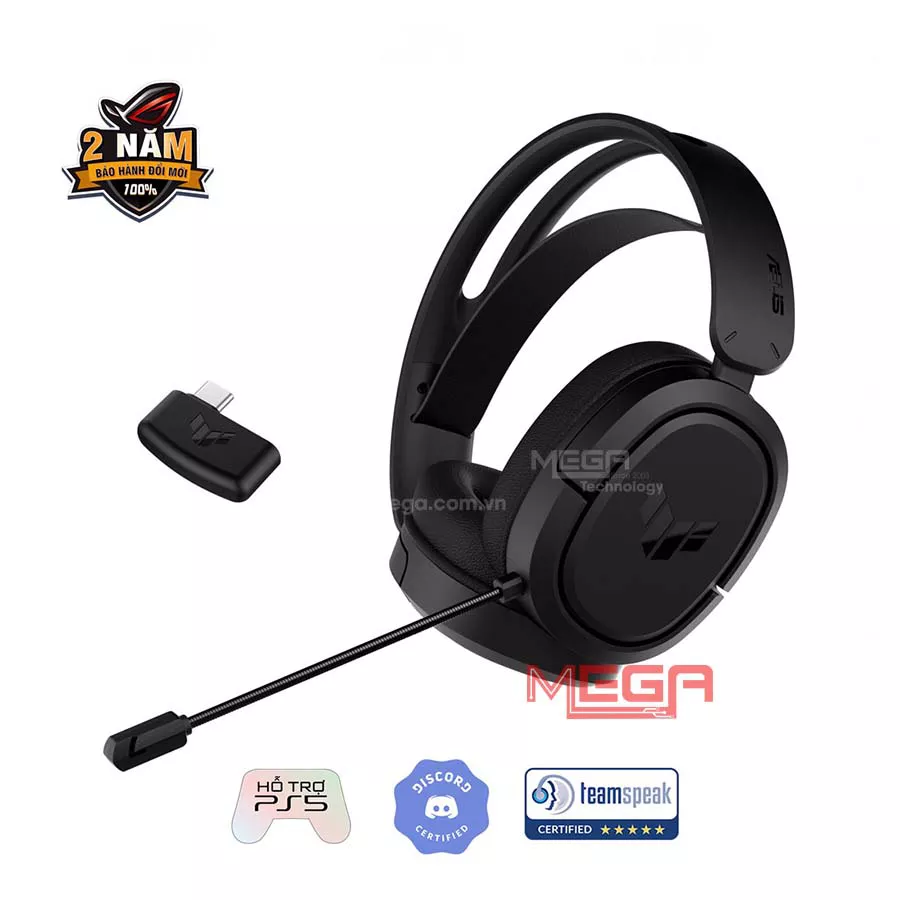 Tai nghe có khung choàng đầu Asus TUF GAMING H1 Wireless