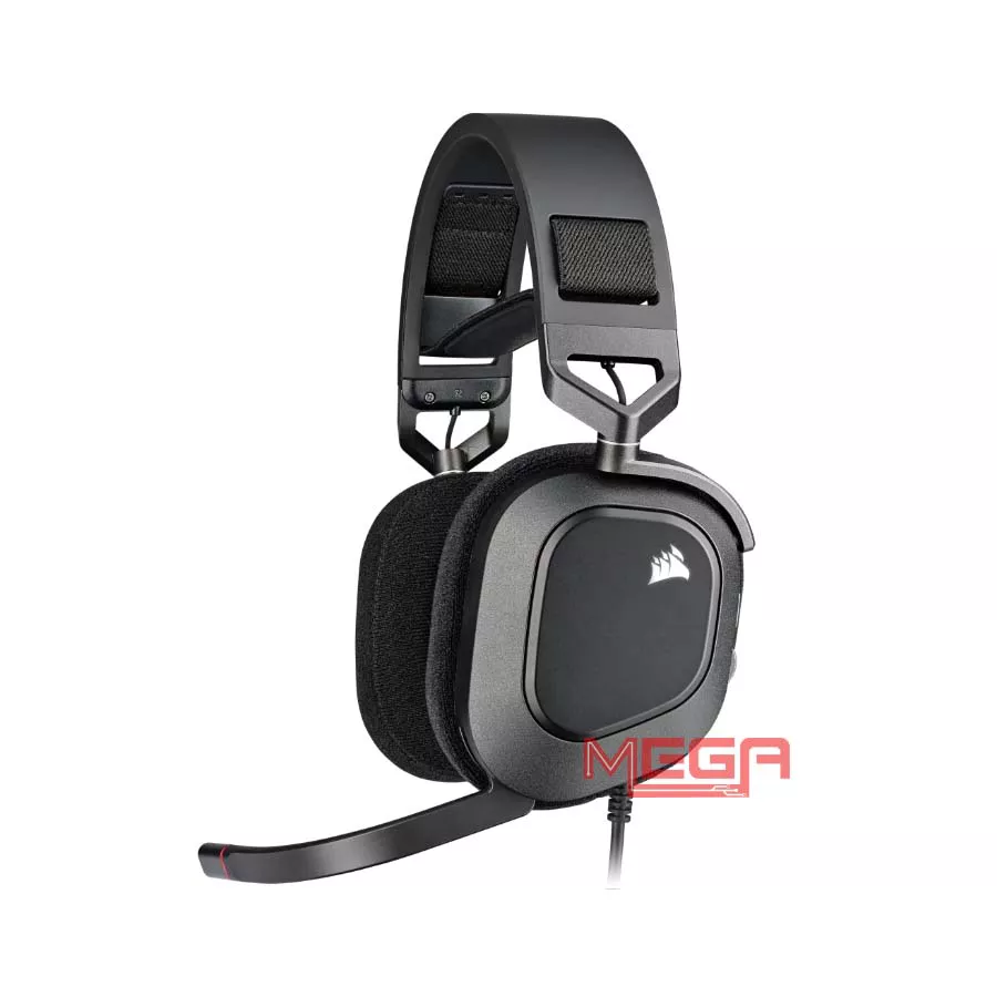 Tai nghe Corsair HS80 RGB USB Carbon CA-9011237-AP