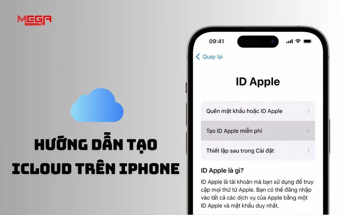 Cách tạo iCloud nhanh nhất trên iPhone - làm gì khi icloud báo lỗi